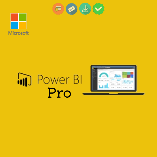 Power BI Professional 100PC for 1 Year [Retail Online]